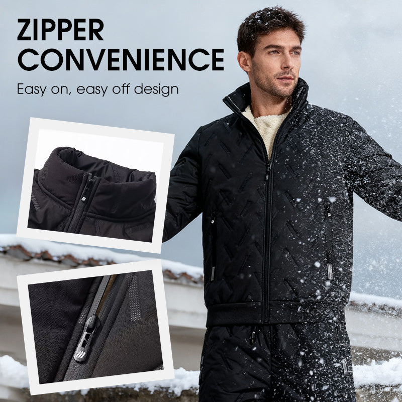 🔥Hot Sale🔥Men's Stylish Warm Jacket & Pants Two-Piece Set