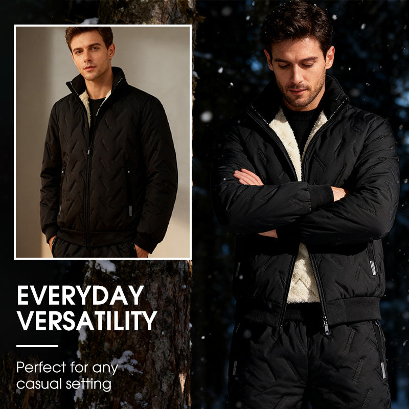 🔥Hot Sale🔥Men's Stylish Warm Jacket & Pants Two-Piece Set