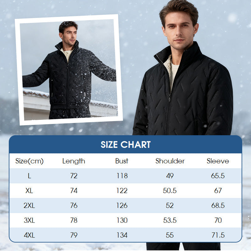 🔥Hot Sale🔥Men's Stylish Warm Jacket & Pants Two-Piece Set