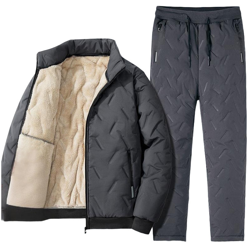 🔥Hot Sale🔥Men's Stylish Warm Jacket & Pants Two-Piece Set