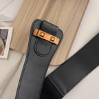 Women's Retro Chic Metal Buckle Wide Belt