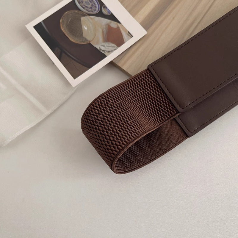Women's Retro Chic Metal Buckle Wide Belt