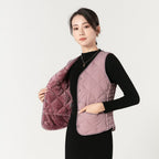 Women's Warm Quilted Lightweight Fitted Vest