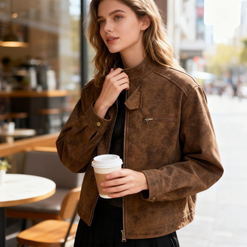Women's Stylish Stand Collar Jacket