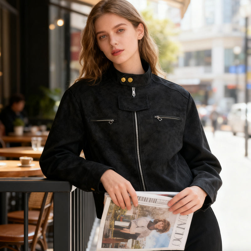 Women's Stylish Stand Collar Jacket