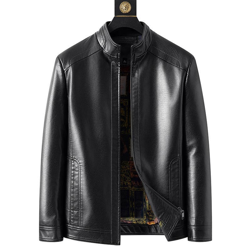 🖤Black Friday Sale:49% OFF🖤Men’s Warm Plush Lining Leather Jacket Coat - Gift for Him!