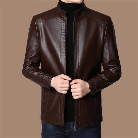 🖤Black Friday Sale:49% OFF🖤Men’s Warm Plush Lining Leather Jacket Coat - Gift for Him!