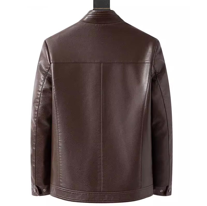 🖤Black Friday Sale:49% OFF🖤Men’s Warm Plush Lining Leather Jacket Coat - Gift for Him!