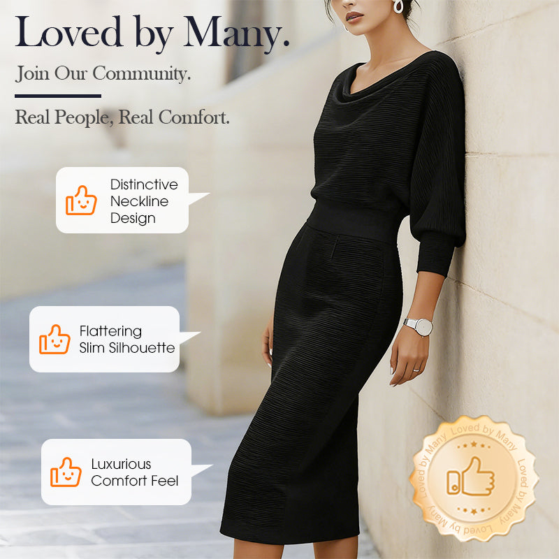 🌟💃Women’s Elegant Waist-Cinching Slimming Dress | Elegant Fit & Figure-Flattering Silhouette✨