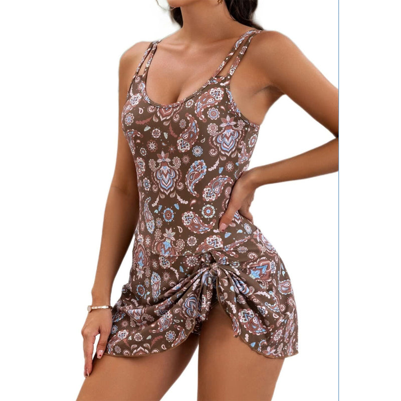 ⏰ Now only 50% off!🔥Women's Tummy Control Swimdress with Side Tie