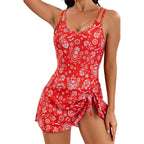 ⏰ Now only 50% off!🔥Women's Tummy Control Swimdress with Side Tie