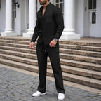 ⏰ Now only 50% off!⏰Men’s Casual Waffle Shirt Pants 2-Piece Set