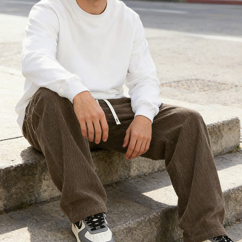 ⏰ Now only 50% off! 🌿 Men's Loose-Fit Drawstring Pants with Pockets – Comfortable, Casual & Multiple Pockets 🏠