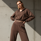 ⏰ Now only 50% off!👖🌞Women’s Crop Hoodie & Wide-Leg Pants | Effortless Street Style🎐