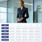 ⏰ Now only 50% off!⏰Women's Pinstripe Double-Breasted Suit Set