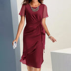 ⏰ Now only 50% off!💃Elegant Solid Color Dress – Flattering Fit, Versatile Style & All-Day Comfort 💖👗