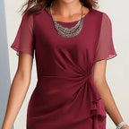 ⏰ Now only 50% off!💃Elegant Solid Color Dress – Flattering Fit, Versatile Style & All-Day Comfort 💖👗