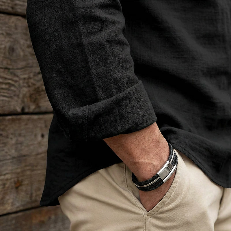 👔 50% OFF NOW! 💎 Men's Casual Solid Color Shirt – Lace-Up Neck, Modern Stand Collar & Breathable Cotton ✨