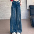 ⏰ Now only 50% off!💥Women's Rhinestone-Embellished Wide-Leg Jeans