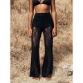 ⏰ Now only 50% off!🎉Limited Sale🎉Elegant Lace Flare Pants with High-Waisted Design