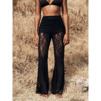 ⏰ Now only 50% off!🎉Limited Sale🎉Elegant Lace Flare Pants with High-Waisted Design