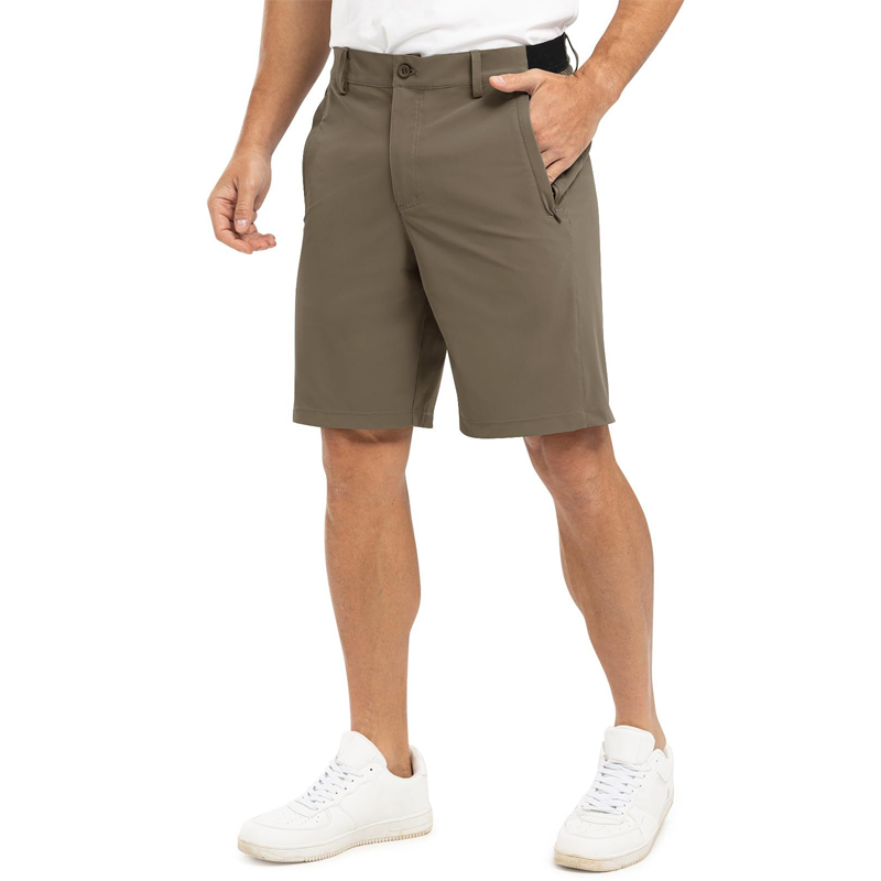 ⏰ Now only 50% off!OFF💥Men's Solid Color Flat Front Shorts