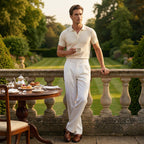 🥳2026 HOT SALE🥳💞50K+ SOLD!☀️☕⏰ Now only 50% off! Men's Casual Wide-Leg Pants – Breezy pleated front, easy pull-on style. Dress up or down for any summer day. A wardrobe essential. 👖🕊️