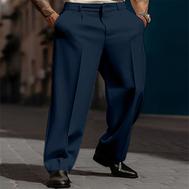 🥳2026 HOT SALE🥳💞50K+ SOLD!☀️☕⏰ Now only 50% off! Men's Casual Wide-Leg Pants – Breezy pleated front, easy pull-on style. Dress up or down for any summer day. A wardrobe essential. 👖🕊️