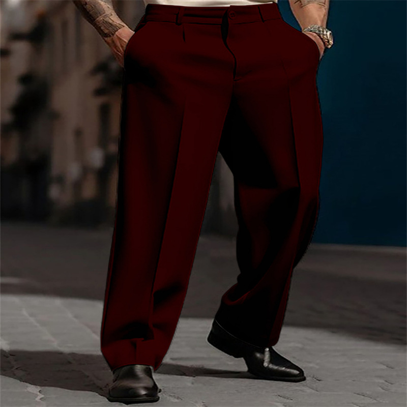 🥳2026 HOT SALE🥳💞50K+ SOLD!☀️☕⏰ Now only 50% off! Men's Casual Wide-Leg Pants – Breezy pleated front, easy pull-on style. Dress up or down for any summer day. A wardrobe essential. 👖🕊️