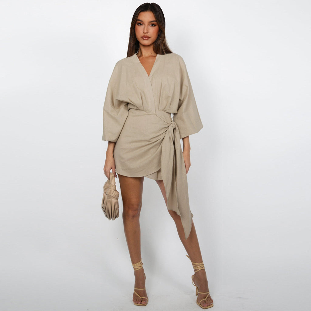 ⏰ Now only 50% off!🔥Women's V-Neck Wrap Dress