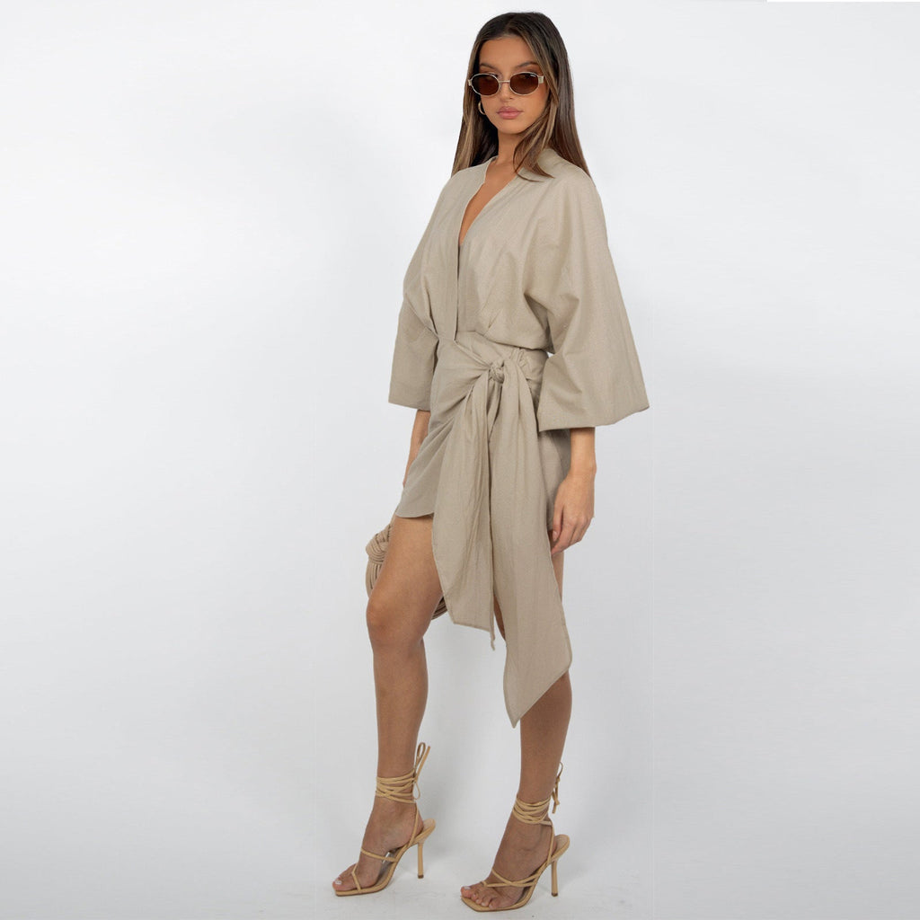 ⏰ Now only 50% off!🔥Women's V-Neck Wrap Dress