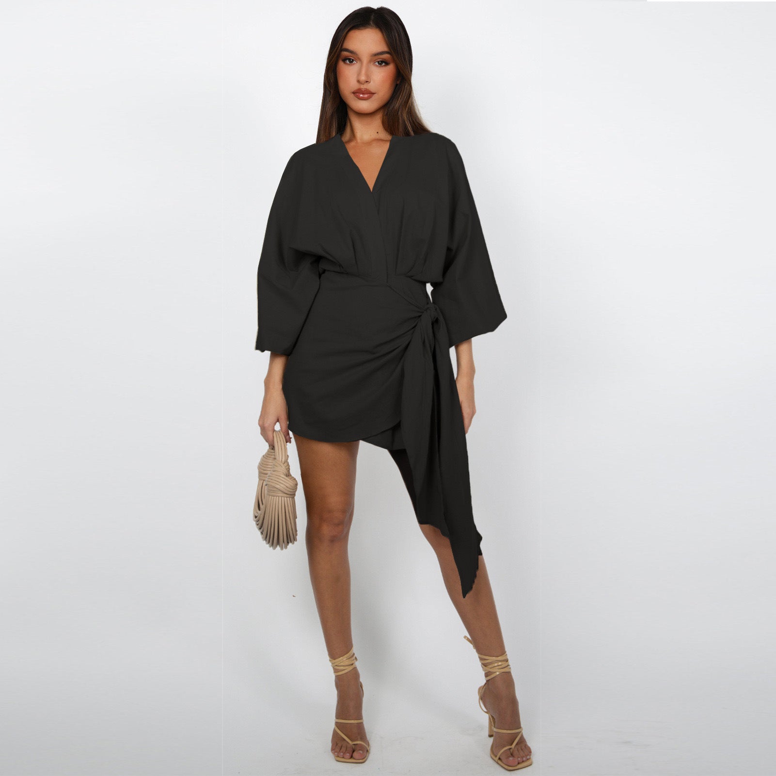 ⏰ Now only 50% off!🔥Women's V-Neck Wrap Dress