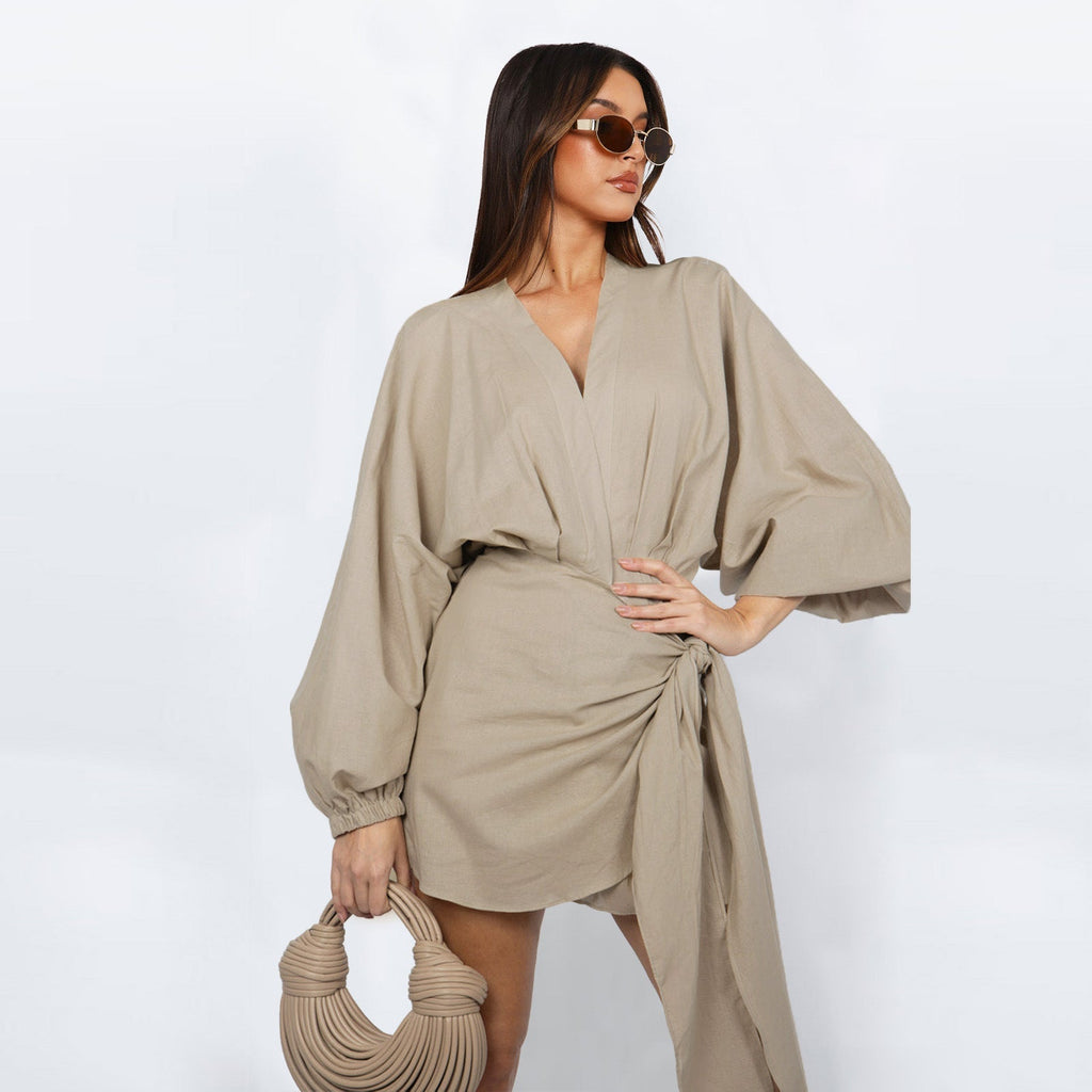 ⏰ Now only 50% off!🔥Women's V-Neck Wrap Dress