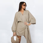 ⏰ Now only 50% off!🔥Women's V-Neck Wrap Dress