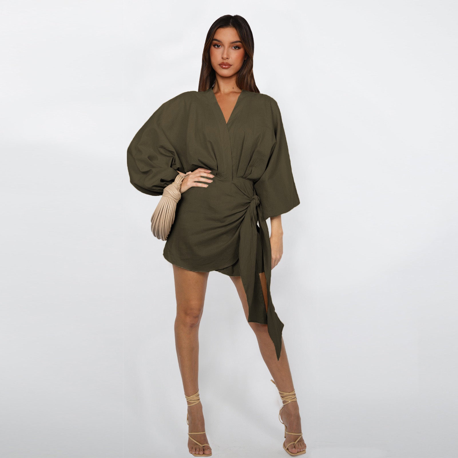 ⏰ Now only 50% off!🔥Women's V-Neck Wrap Dress