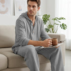 ⏰ Now only 50% off!🔥Men's Hooded Casual Loose Top & Pants 2-Piece Set