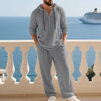 ⏰ Now only 50% off!🔥Men's Hooded Casual Loose Top & Pants 2-Piece Set